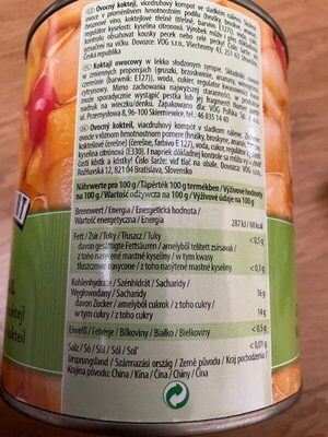 Fruchtcocktail - Nutrition facts