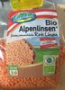Bio Alpenlinsen, Rote Linsen - Produkt