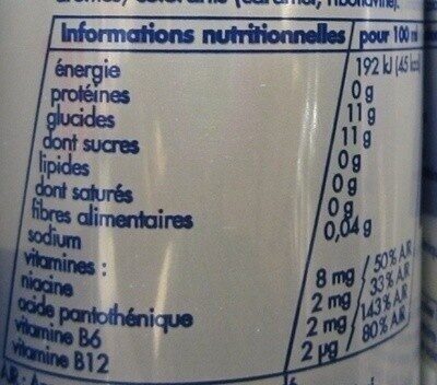 Red Bull - Energy Drink - Nutrition facts