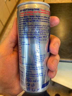 Red Bull - Energy Drink - Recycling instructions and/or packaging information