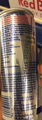 Red Bull Energy Cans 12X25CL 2-pack - Tableau nutritionnel