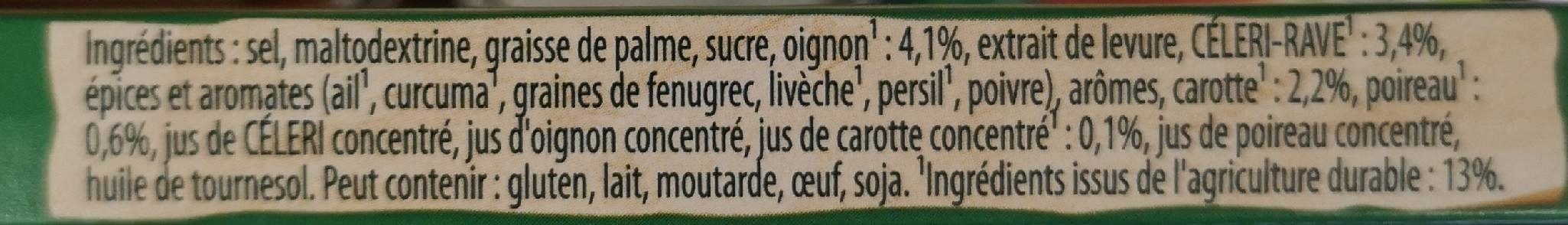 Bouillon légumes - 成分 - fr