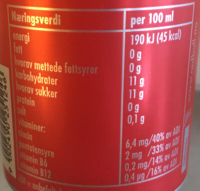 The Red Edition Vannmelonsmak - Ernæringsinnhold
