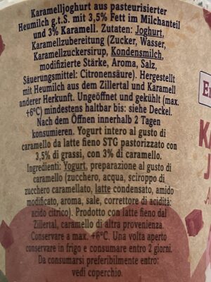 Karamell Joghurt - Ingredients