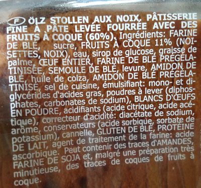Nuss Stollen - Ingredients - fr