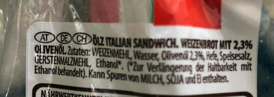 Italian Soft Sandwich - Zutaten