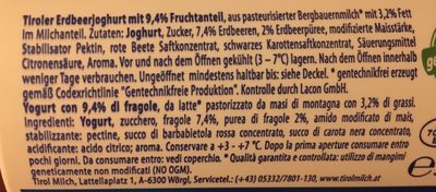Bergbauern-Joghurt Erdbeer - Ingrédients