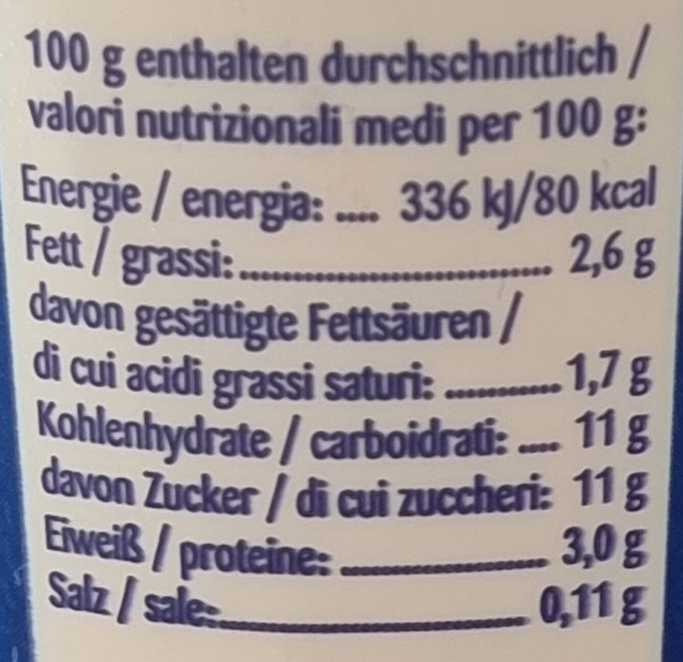 Bergbauern-Joghurt Erdbeer - Nutrition facts - de
