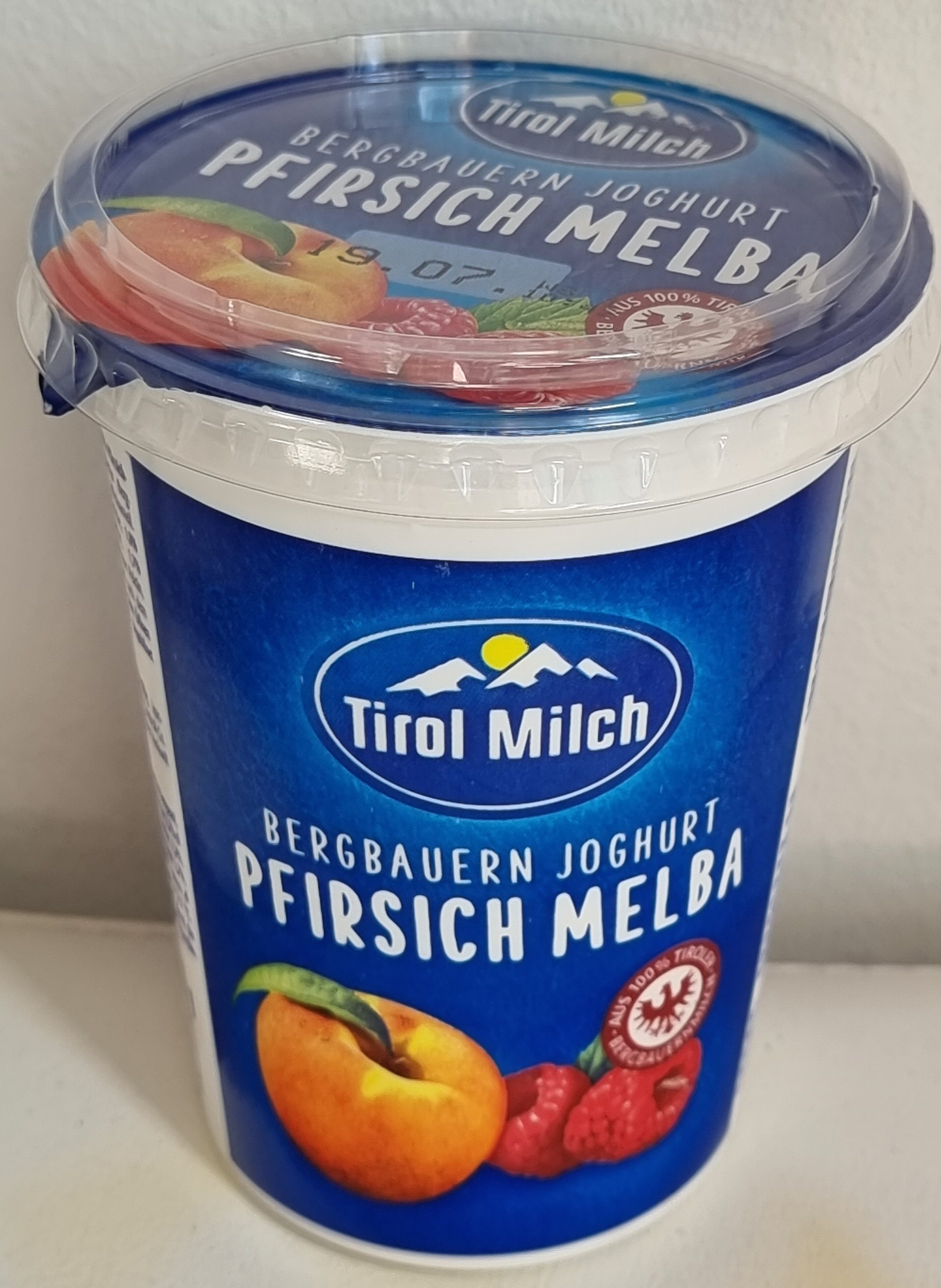 Bergbauern-Joghurt Pfirsich Melba - Product - de