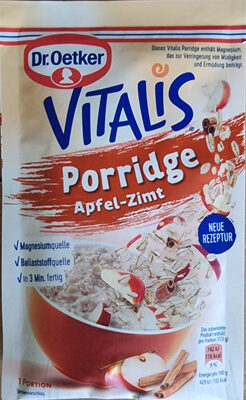 Vitalis Porridge Apfel-Zimt - Produkt - de