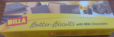 Billa Butter biscuits with Milk Chocolate - Product - ro