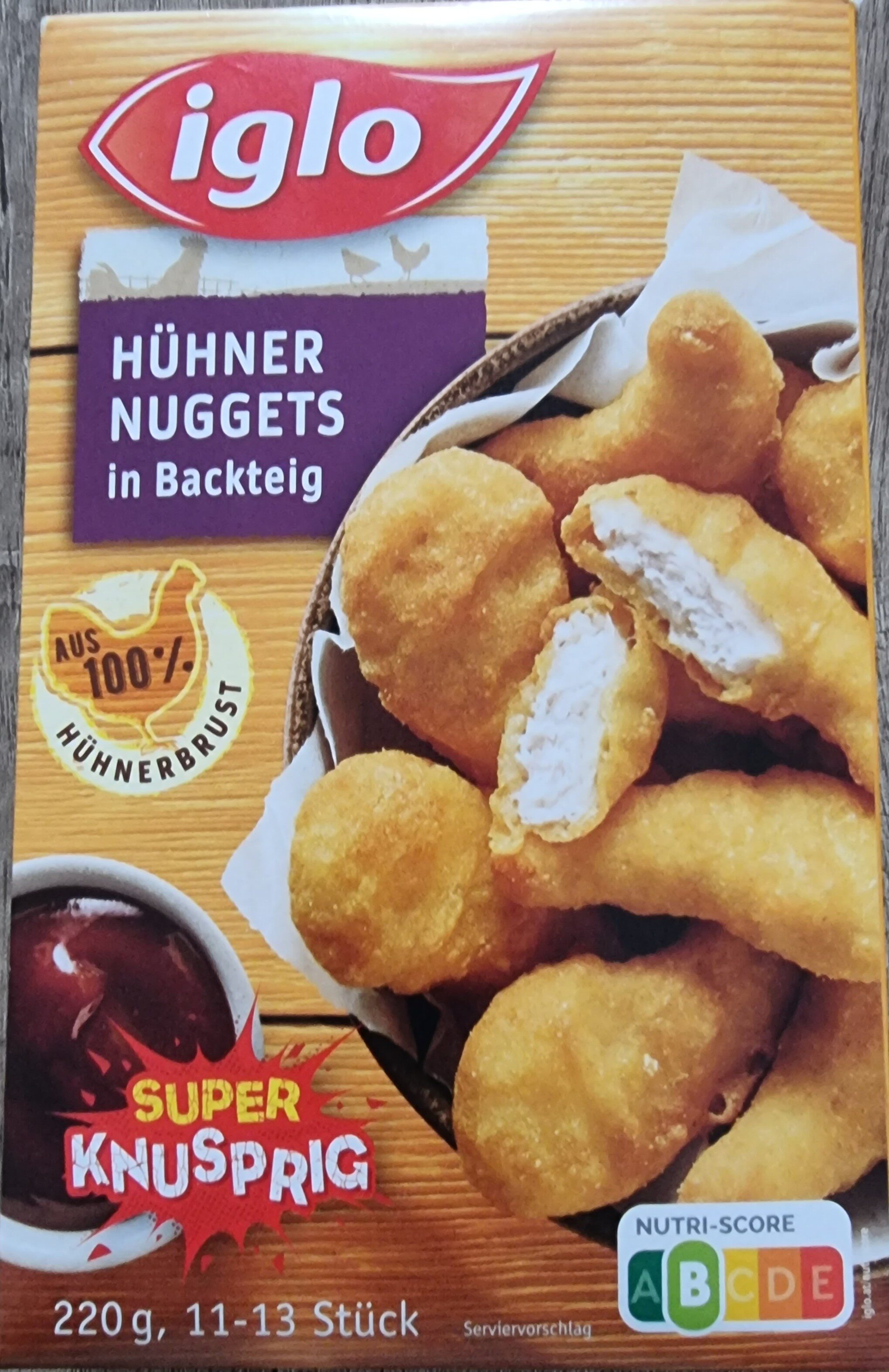 Hühner Nuggets in Backteig - Produkt