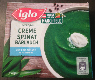Creme Spinat, Bärlauch - Produkt