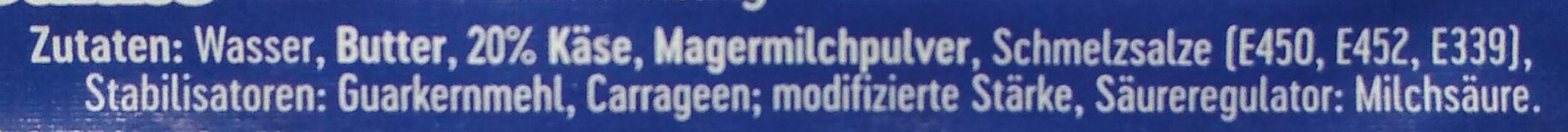 Schmelzkäse - Ingredients - de