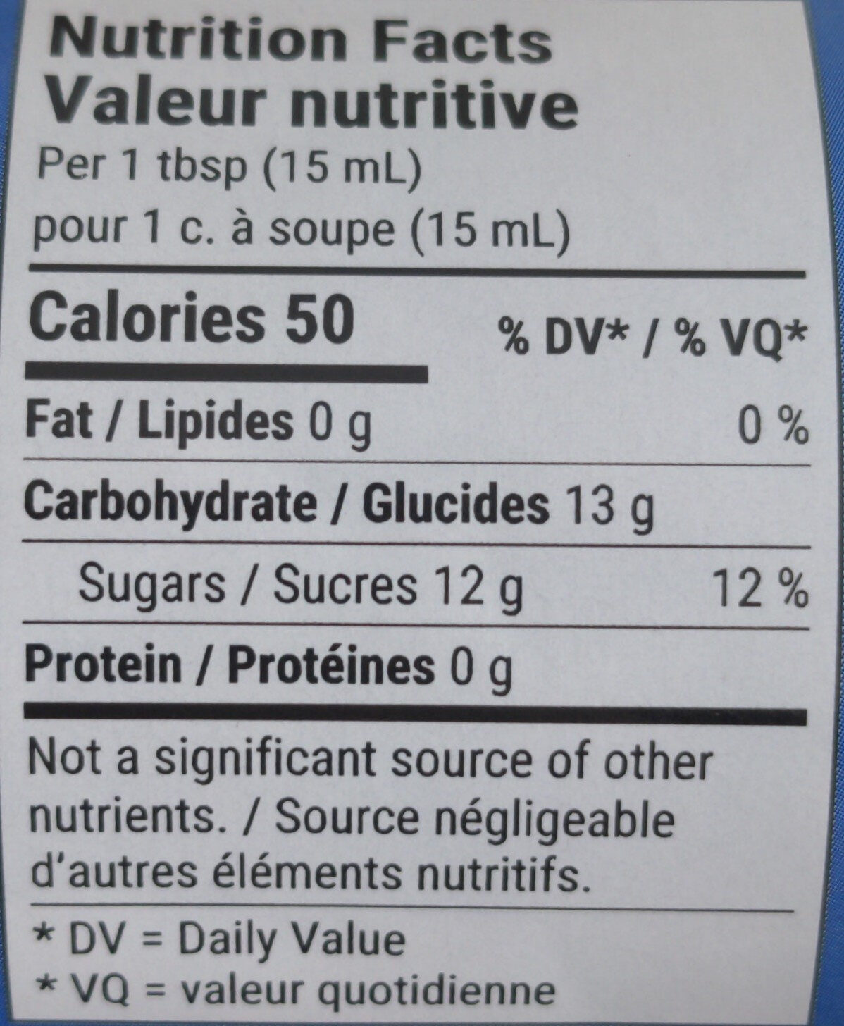 Tartinade de bleuets sauvages - Nutrition facts - fr