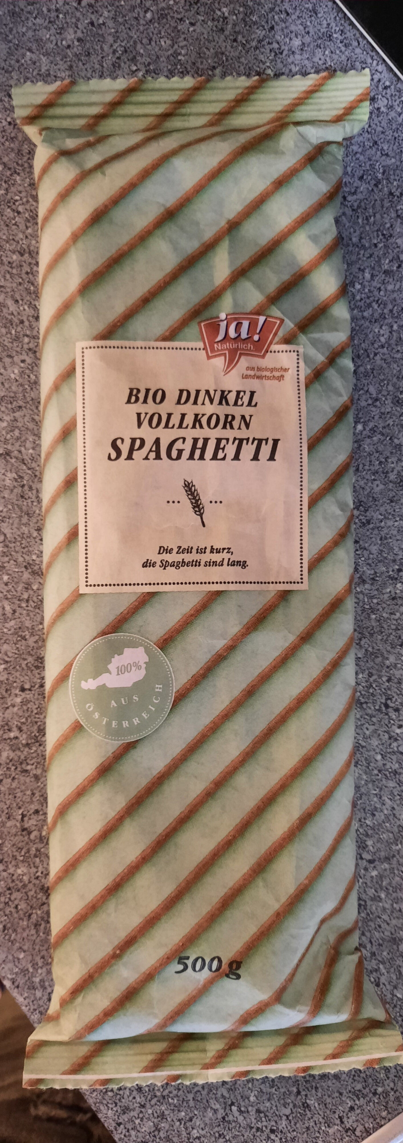 Bio Dinkel Vollkorn Spaghetti - Produkt