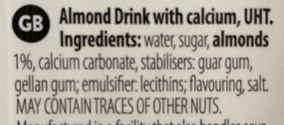 Almond Drink - Ingredients