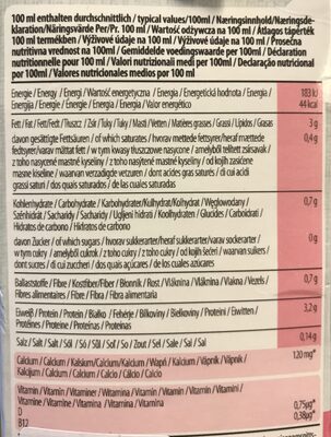 Sugar Free + Protein Almond Milk - Informació nutricional - es