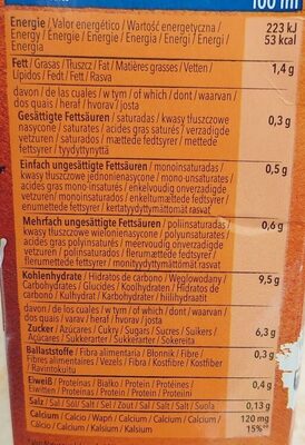 natumi Hafer &Calciumreiche Alge - Información nutricional