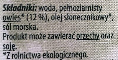 Bio Owies - Ingrediënten - pl