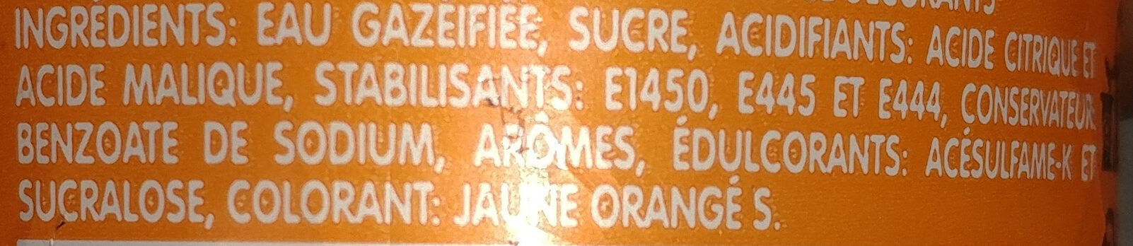 Fanta orange congo - Ingredients - fr