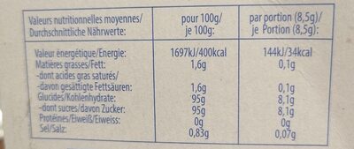 Fruit Mix 8 x (68g) - Voedingswaarden - fr