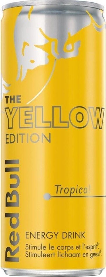Red Bull Energy Yellow 'tropical' - Produit