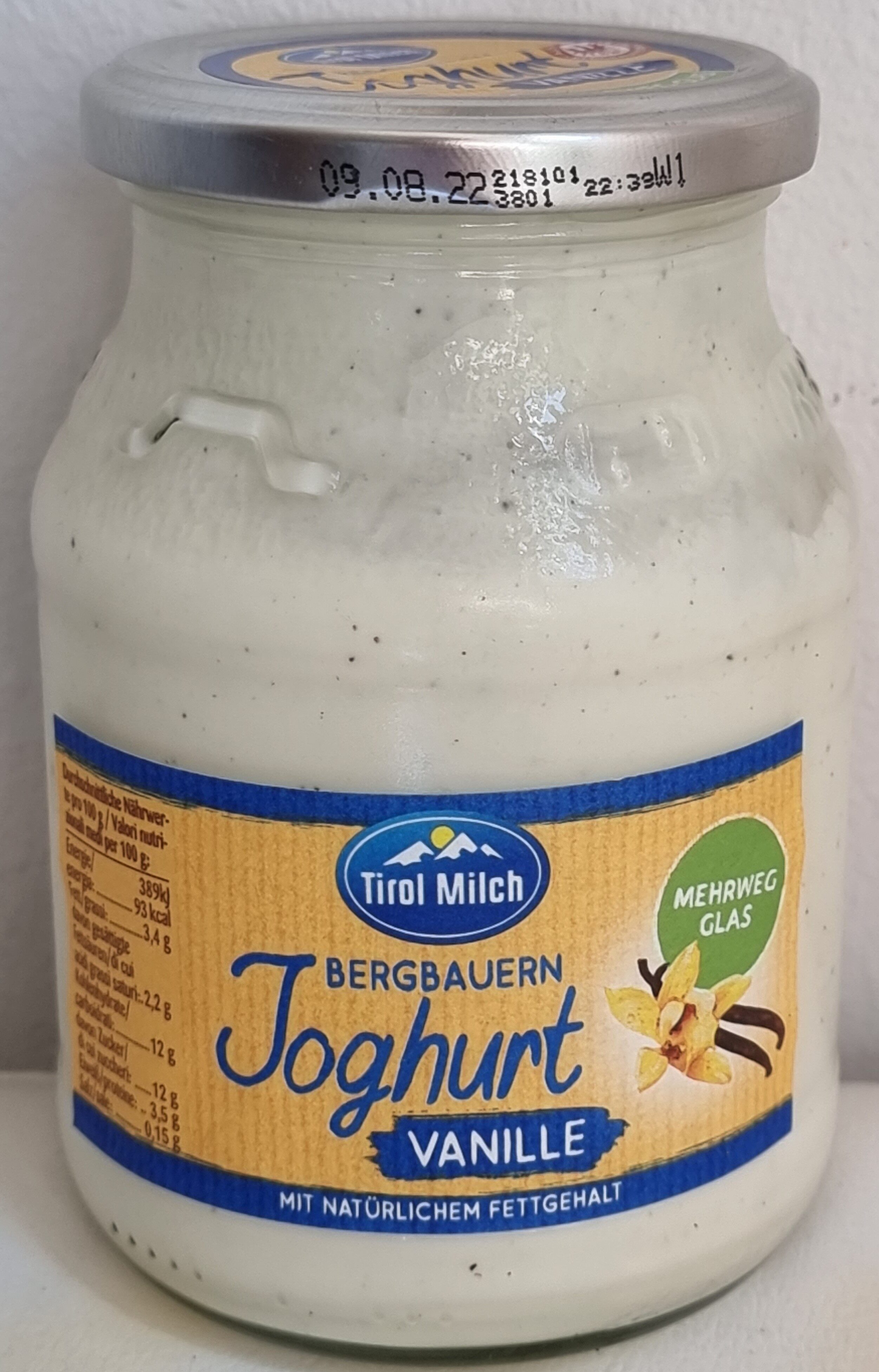 Bergbauern-Joghurt Vanille - Product - de
