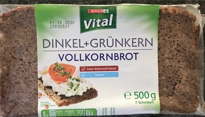 Dinkel+Grünkern Vollkornbrot - Produit - de