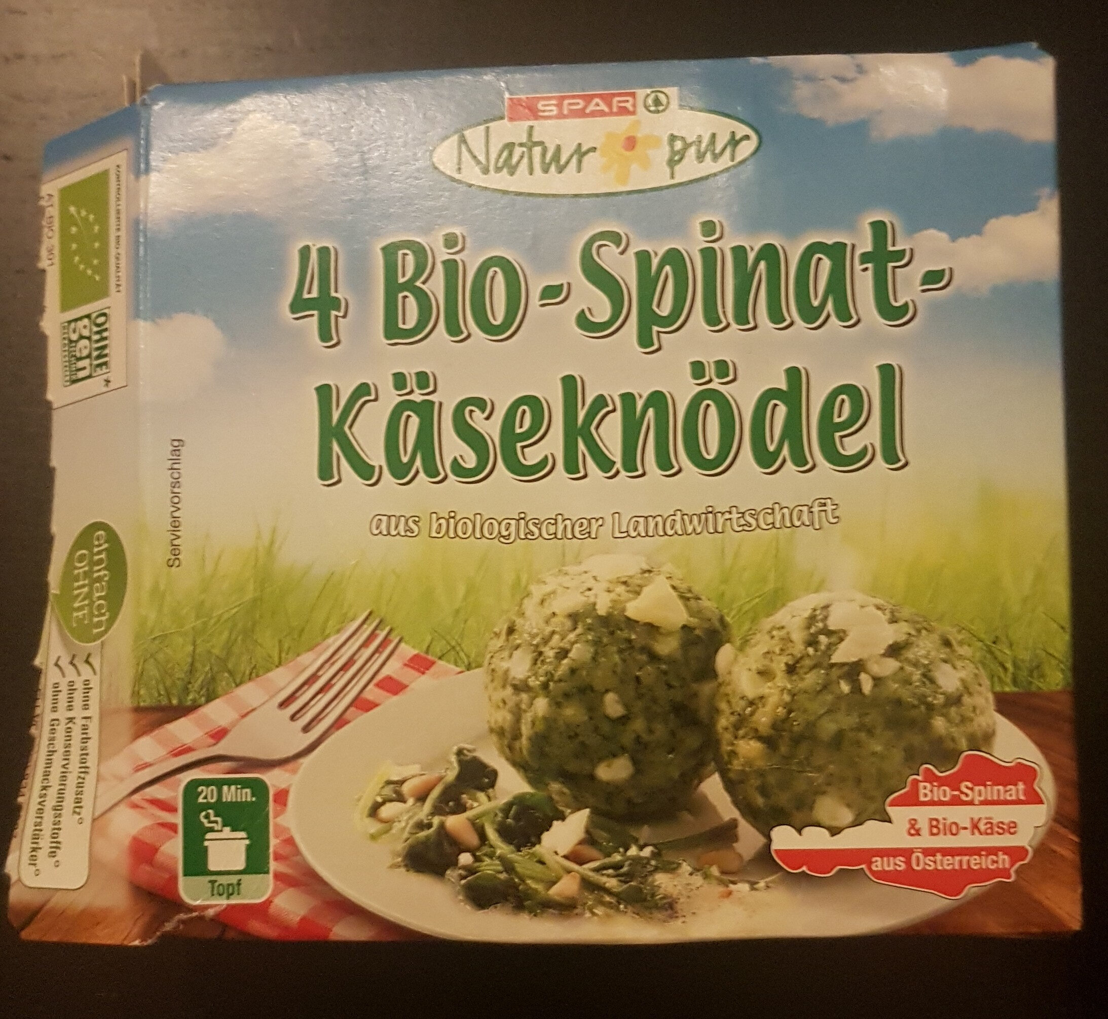 4 Bio-Spinat-Käseknödel - Product