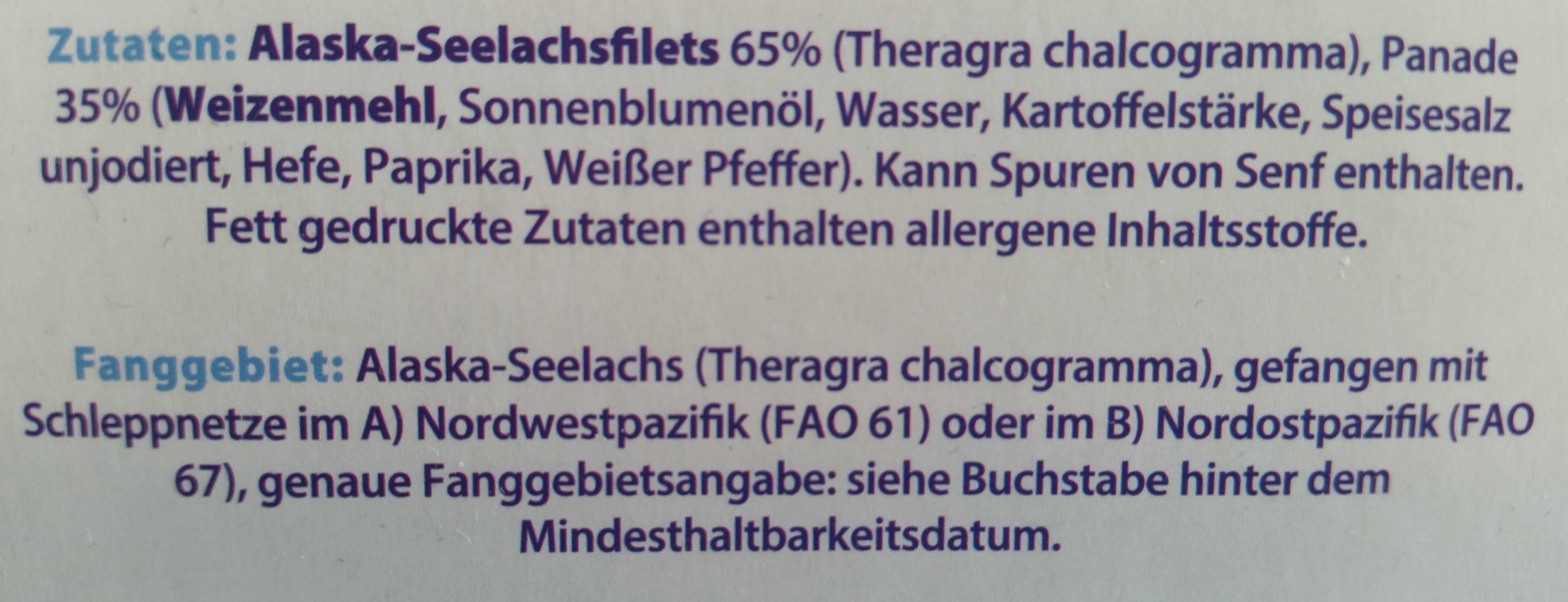 Fischstäbchen - Ingredienti - de
