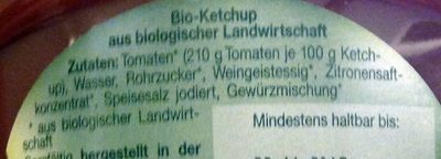 Bio-Ketchup - Ingredienti - de