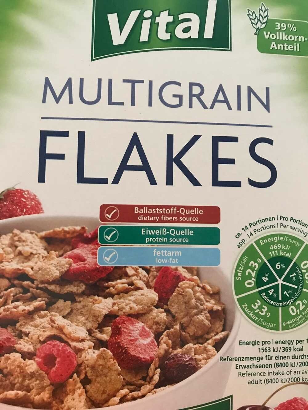Multigrain Flakes Rote Früchte - Produit - en