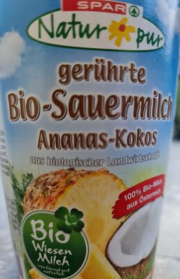 Bio Sauermilch gerührte, Ananas Kokos - 1