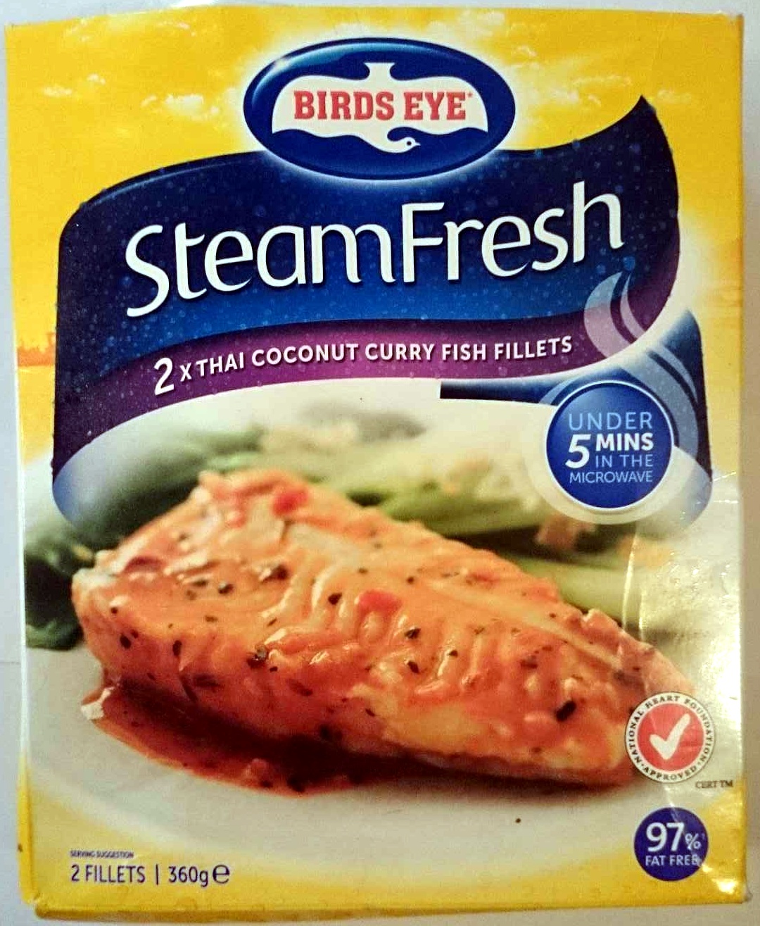 Steam Fresh 2x Thai Coconut Curry Fish Fillets - Product