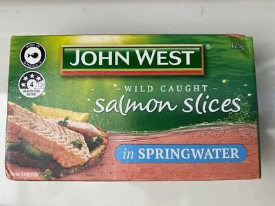 Salmon slices in springwater - John West - Product - fr