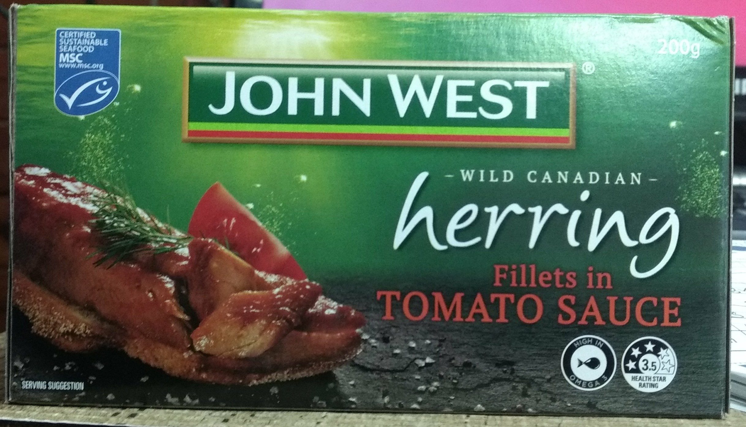Wild Canadian herring fillets in tomato sauce - Product