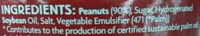Crunchy peanut butter - Ingredients