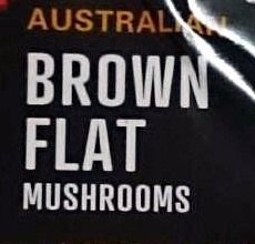 Australian Brown Flat Mushrooms - Ingredients