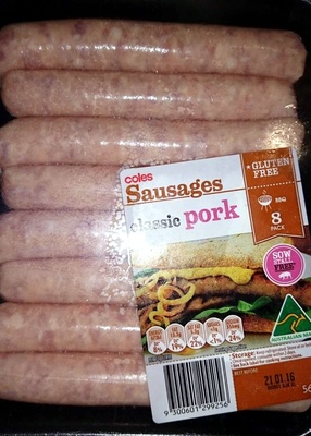 Sausages - Classic Pork - Product