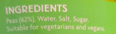 Baby peas - Ingredients