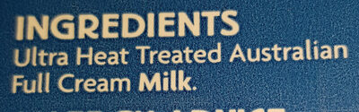 Full Cream Milk - Ingrédients - en