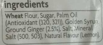 Gingernut - Ingredients