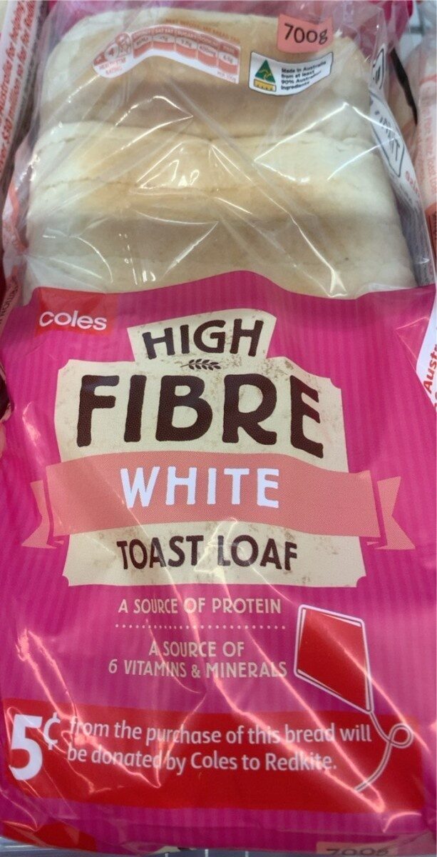 Hight fibre white toast loaf - Product
