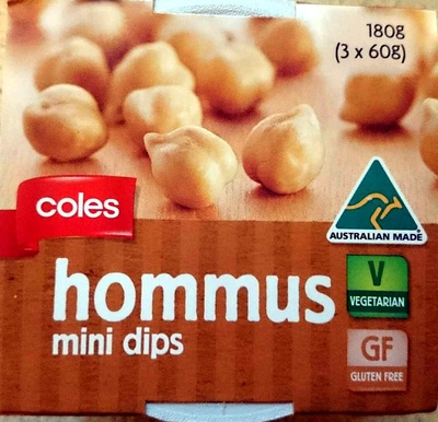 Calories in Coles Hommus Mini Dips