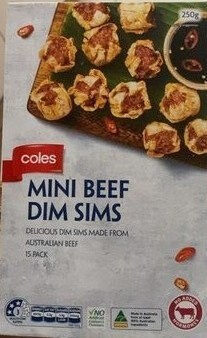 Mini beef dim sims - Product