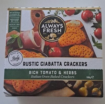 Rustic Ciabatta Crackers - Product