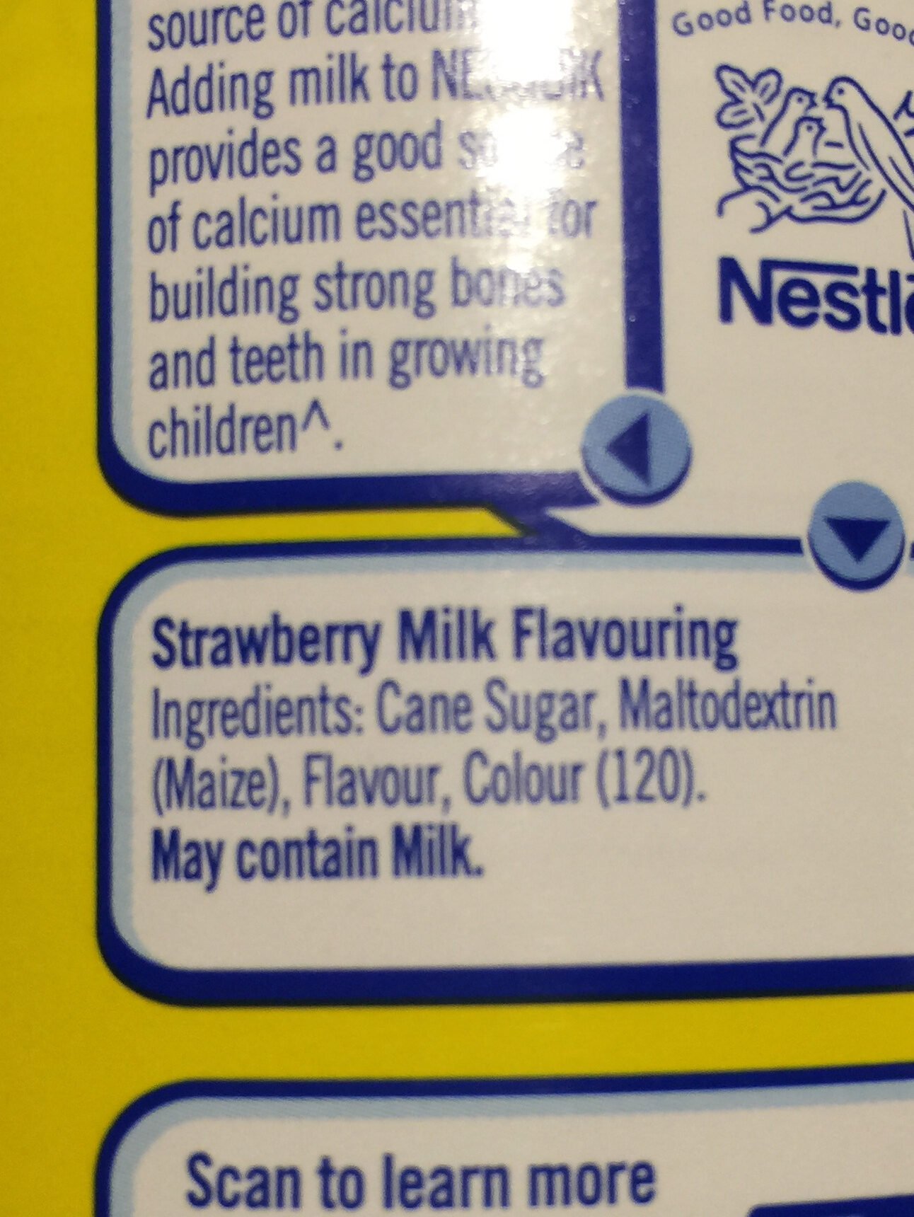 Nesquik strawberry - Ingredients