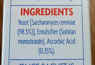 Yeast bread improver - Ingredients