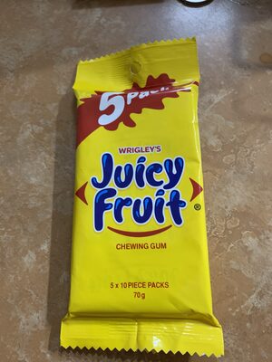 Wrigleys juicy fruit - Recycling instructions and/or packaging information